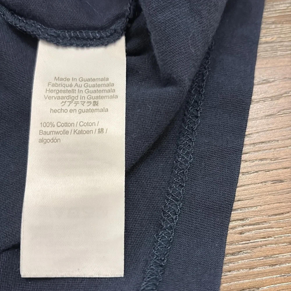 J.Crew washed navy blue short sleeve cotton T-shirt Size L